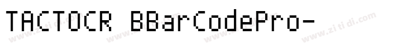 TACTOCR BBarCodePro字体转换